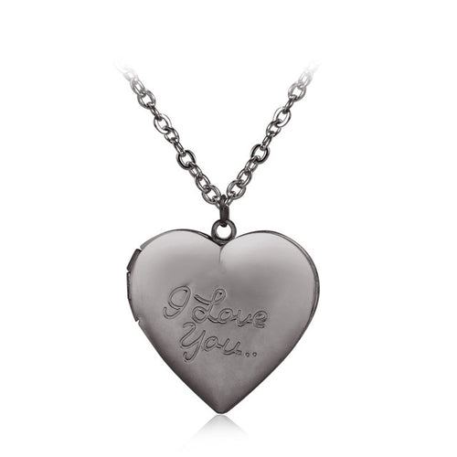 Necklace  Romantic Shiny Love Heart Vintage Jewelry